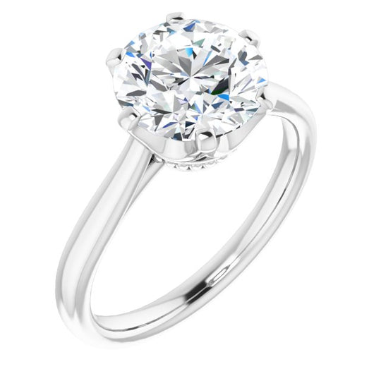 Round Engagement Ring Mounting