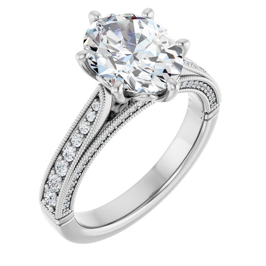Round Engagement Ring Mounting
