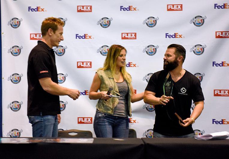 president carlos marcelin receiving award for crm-55