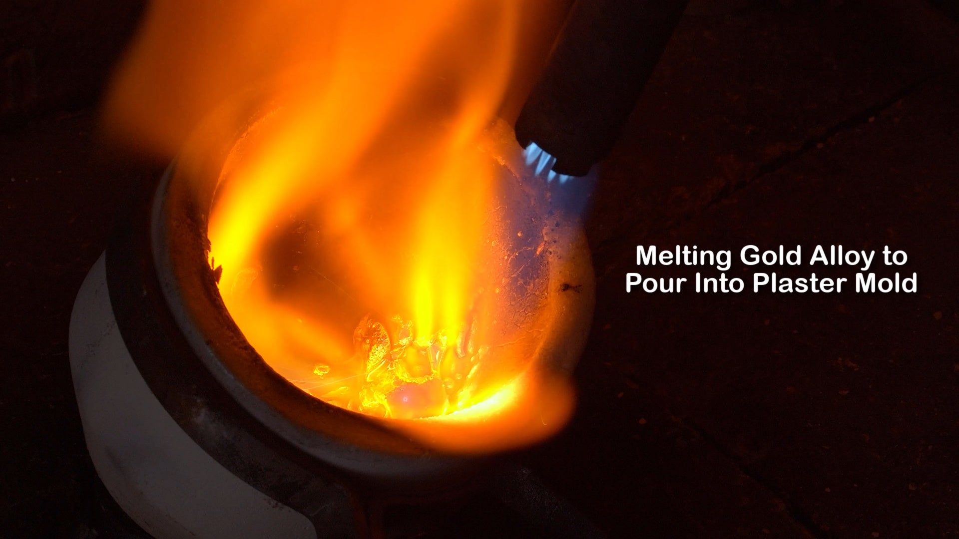 melting gold to cast clasp