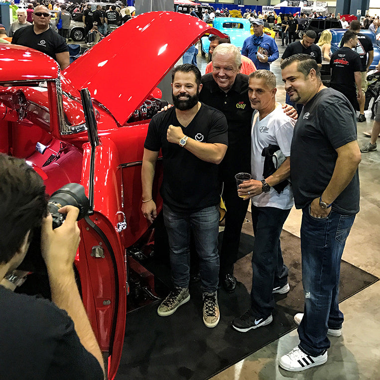 Carlos Marcelin, Barry Meguiar of Car Crazy, and Elite Autoworks Crew