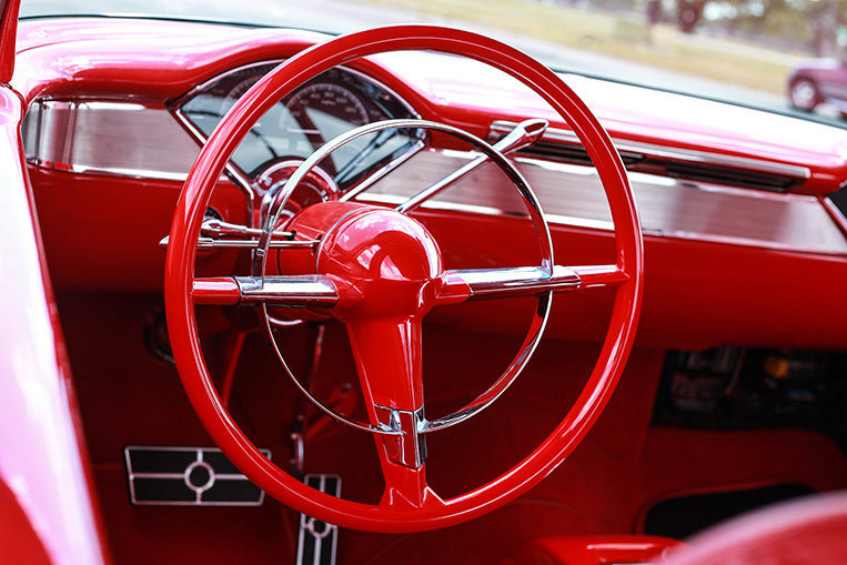Custom Steering Wheel and Dashboard of CRM-55