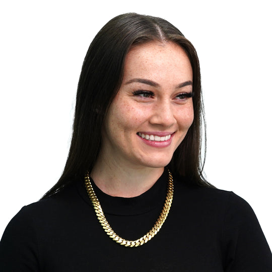 18K Yellow Gold Cuban Link Chains