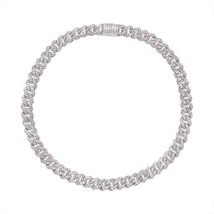 Baguette Diamond Cuban Necklace