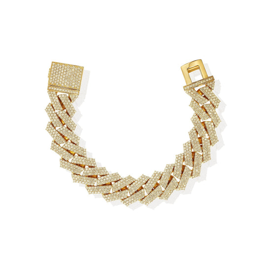 21mm Iced Out Miami Cuban Bracelet