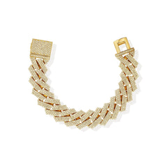 21mm Iced Out Miami Cuban Bracelet