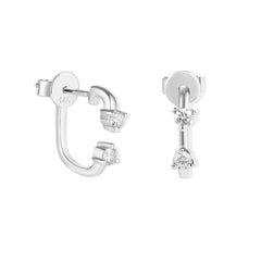 Duo Diamond Earrings