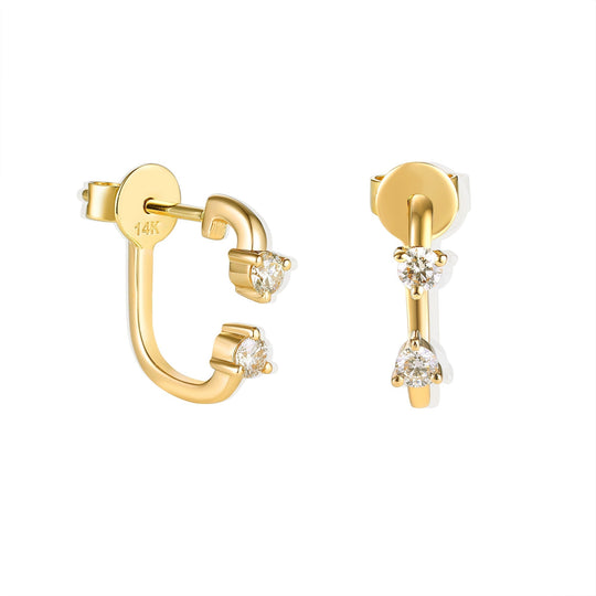 Duo Diamond Earrings