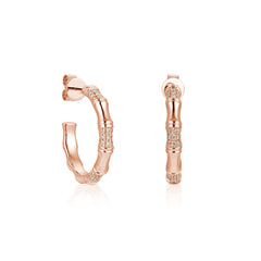 Gleaming Hoopla Diamond Earrings