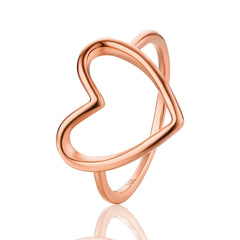 Gold Halo Heart Ring