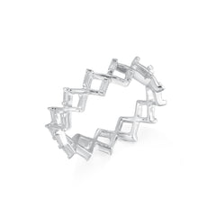 Zig Zag Baguette Diamond Ring