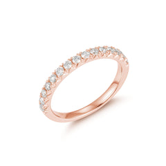Radiant Reflections Half Eternity Ring