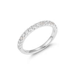 Radiant Reflections Half Eternity Ring