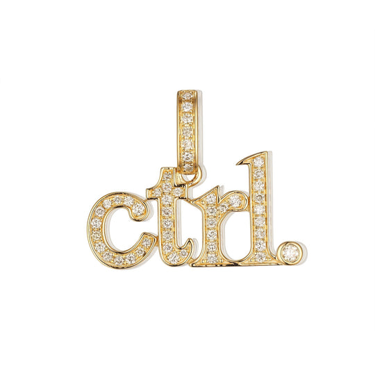 Diamond "Ctrl" Key Pendant