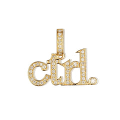 Diamond "Ctrl" Key Pendant