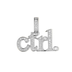 Diamond "Ctrl" Key Pendant