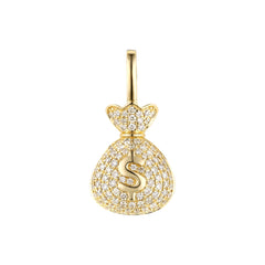 Diamond Money Bag Pendant