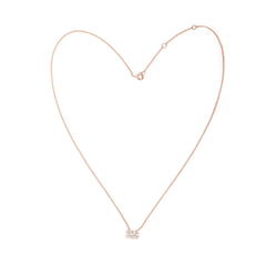Baguette Heart Diamond Pendant