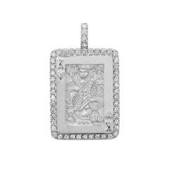 King of Hearts Card Pendant