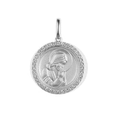 Praying Jesus Diamond Pendant