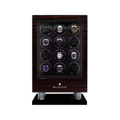 Billstone Enigma 12 Ebony Fingerprint Vertical - Watch Winder