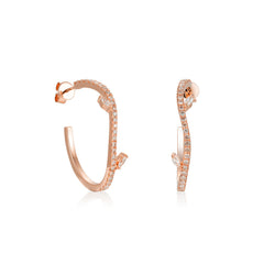 Celestial Foliage Diamond Earrings