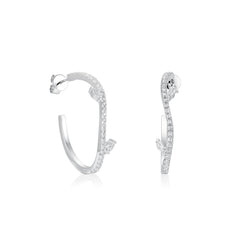 Celestial Foliage Diamond Earrings