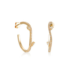 Celestial Foliage Diamond Earrings