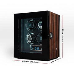 Billstone Fusion 4 Fingerprint Macassar - Watch Winder