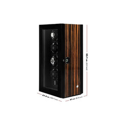 Billstone Fusion 8 Fingerprint Macassar - Watch Winder