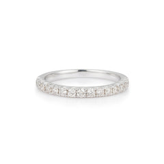 Radiant Reflections Half Eternity Ring