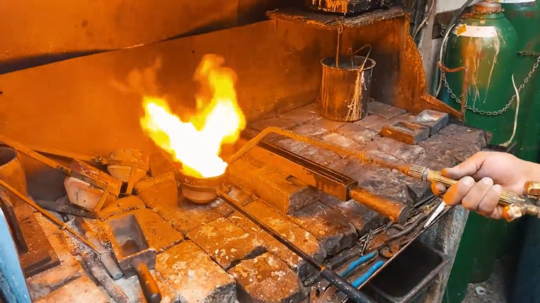 melting gold for cuban link chain