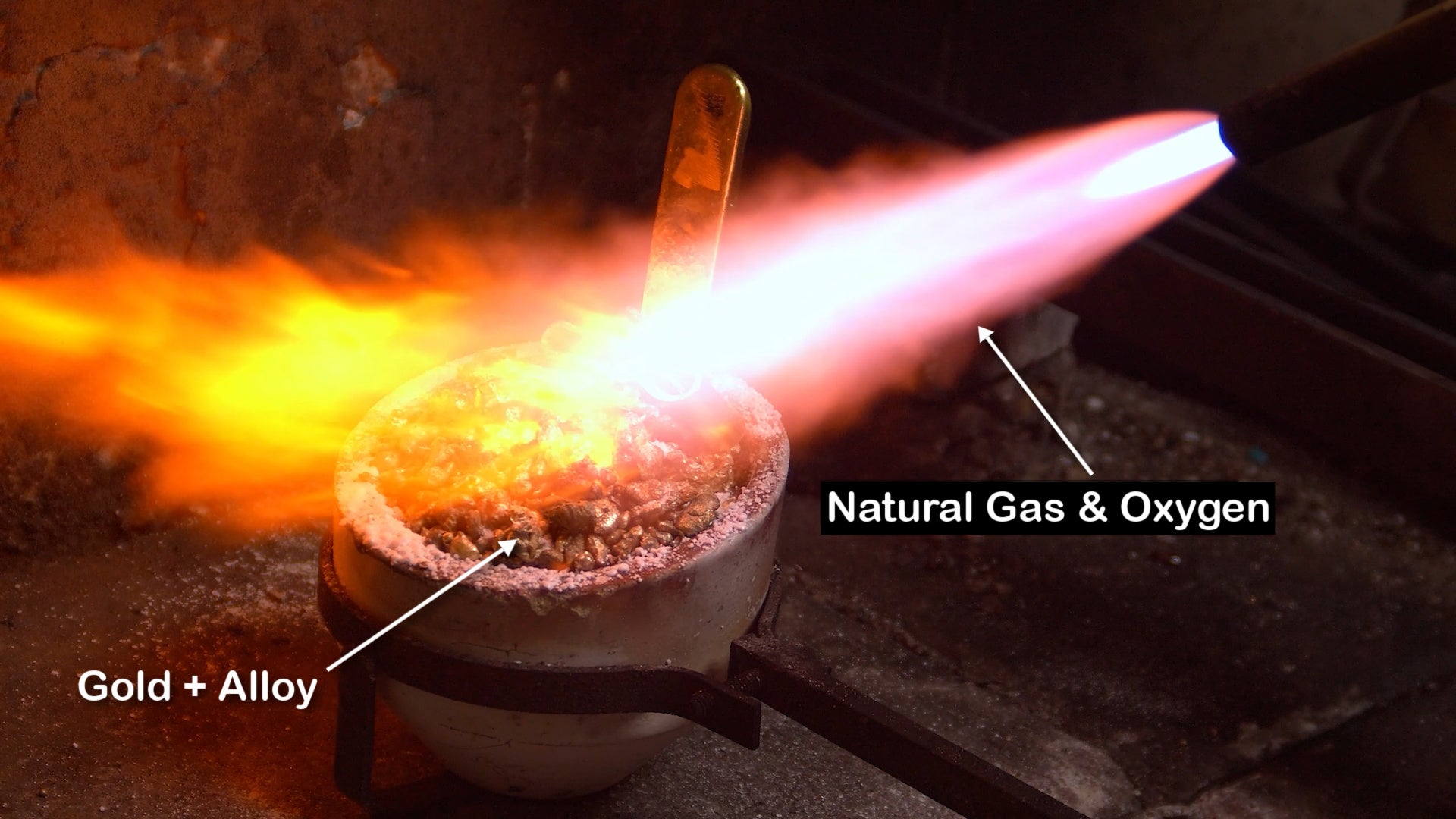 melting gold alloy