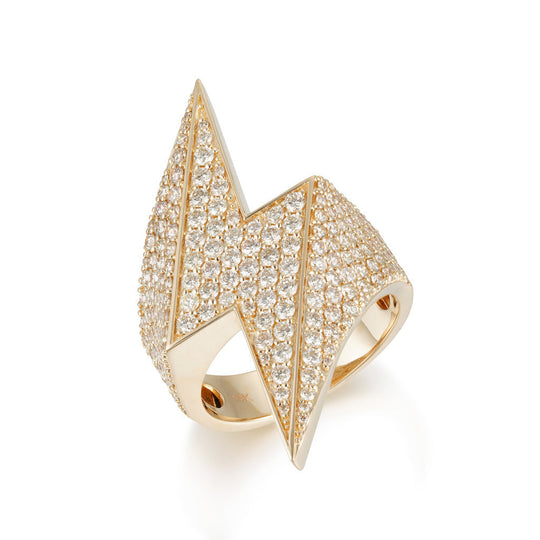 Thunderbolt Diamond Ring