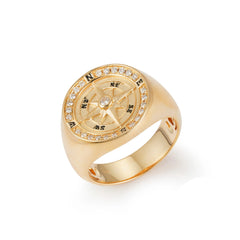 Navigator Diamond Signet Ring