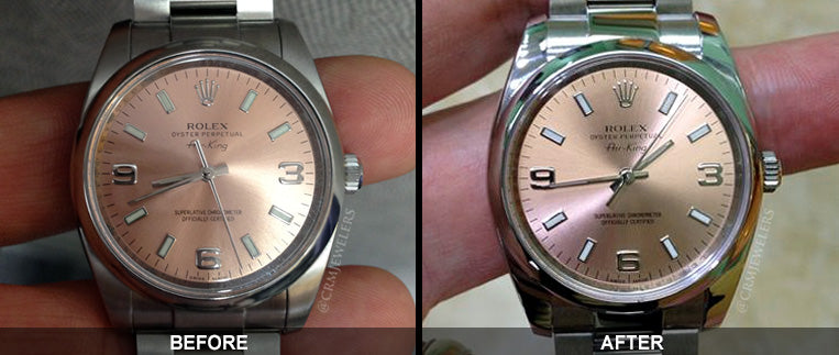 Watch Polishing before and after